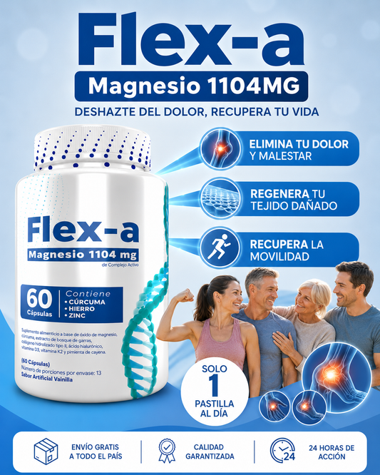 Flex-A Magnesio: Tratamiento Natural para Articulaciones sin Efectos Secundarios